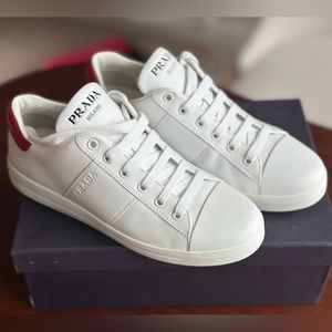 Prada leather sneakers